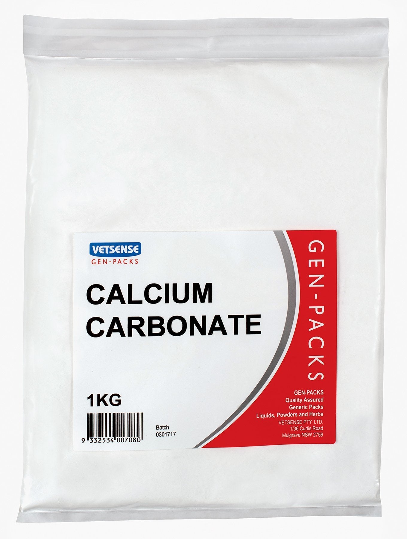 Vetsense Gen Packs Calcium Carbonate - Woonona Petfood & Produce