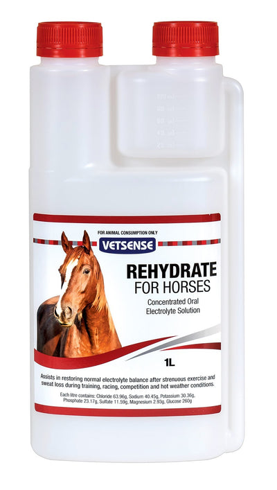 Vetsense Rehydrate 1lt Horses - Woonona Petfood & Produce