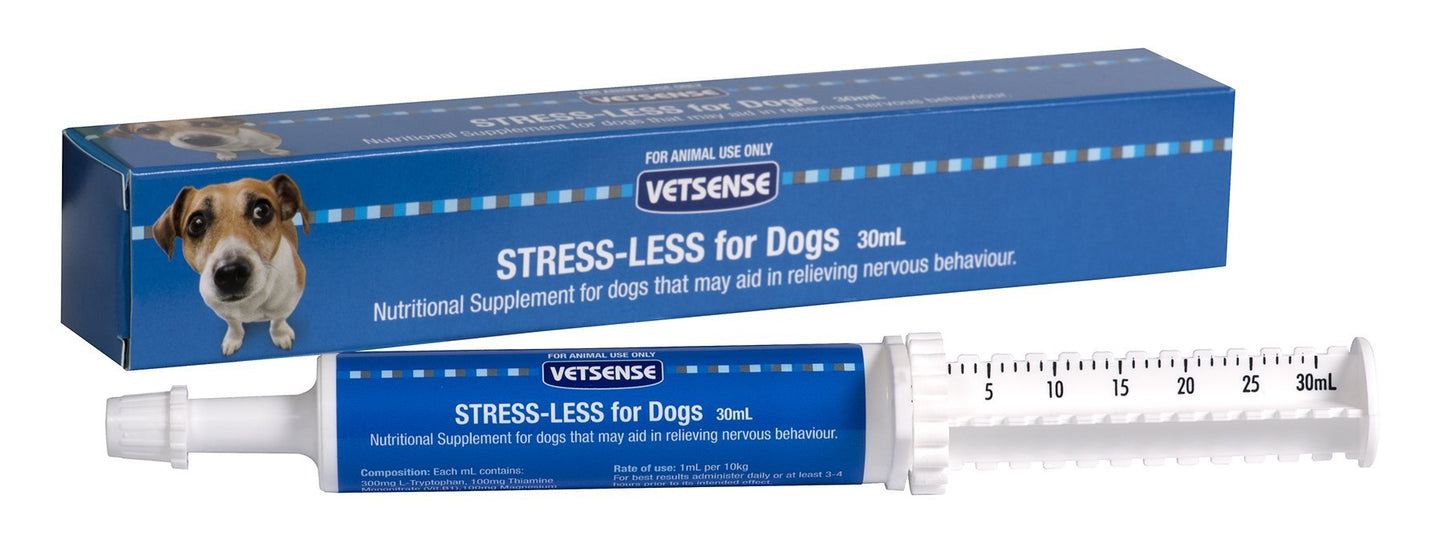Vetsense Stress-less 30ml - Woonona Petfood & Produce