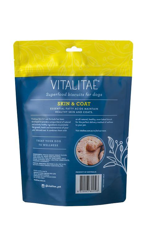 Vitalitae Biscuits - Skin & Coat 350g - Woonona Petfood & Produce
