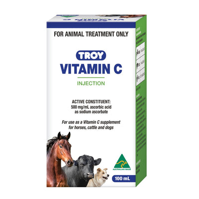 Vitamin C 100ml Injection Troy - Woonona Petfood & Produce