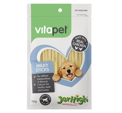 Vitapet Jerhigh Milky Sticks - Woonona Petfood & Produce