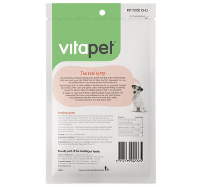 Vitapet Jerhigh Salmon Sticks 80g - Woonona Petfood & Produce