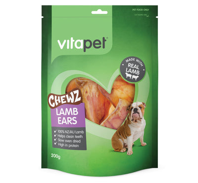 Vitapet Lamb Ears Chewz 200g - Woonona Petfood & Produce