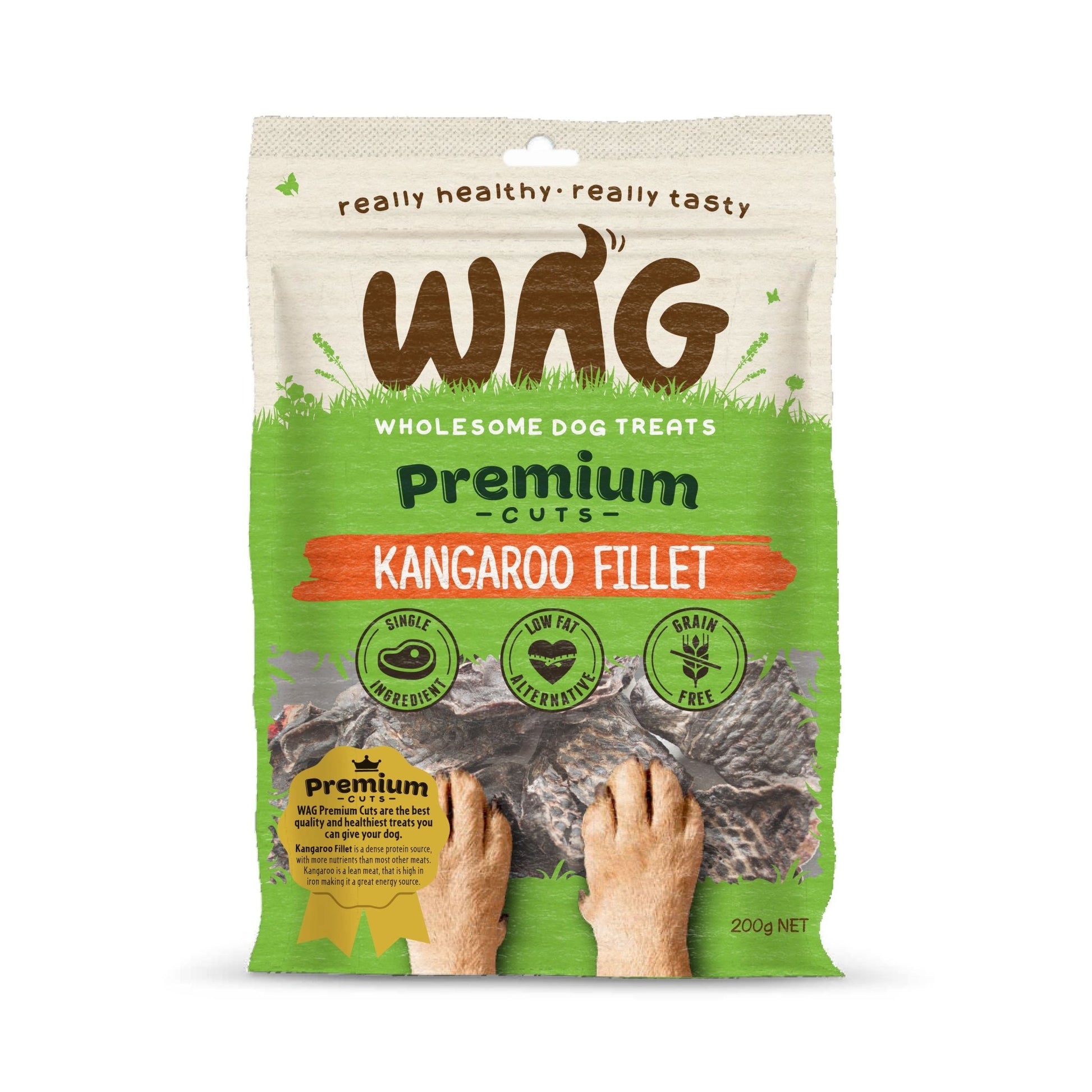 WAG Kangaroo Fillet 200g - Woonona Petfood & Produce