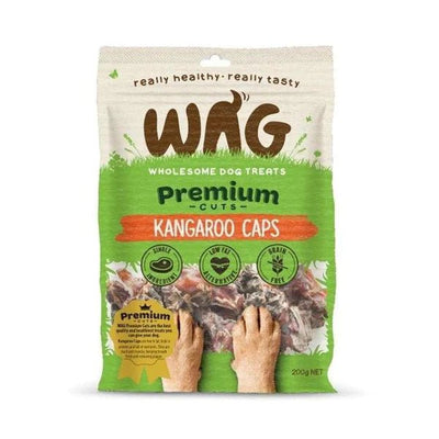 WAG Kangaroo Tendon Caps 200g - Woonona Petfood & Produce