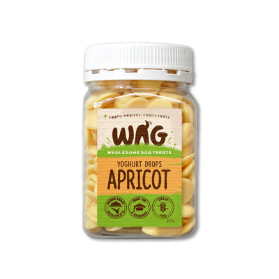 WAG Yoghurt Drops 250g Apricot - Woonona Petfood & Produce
