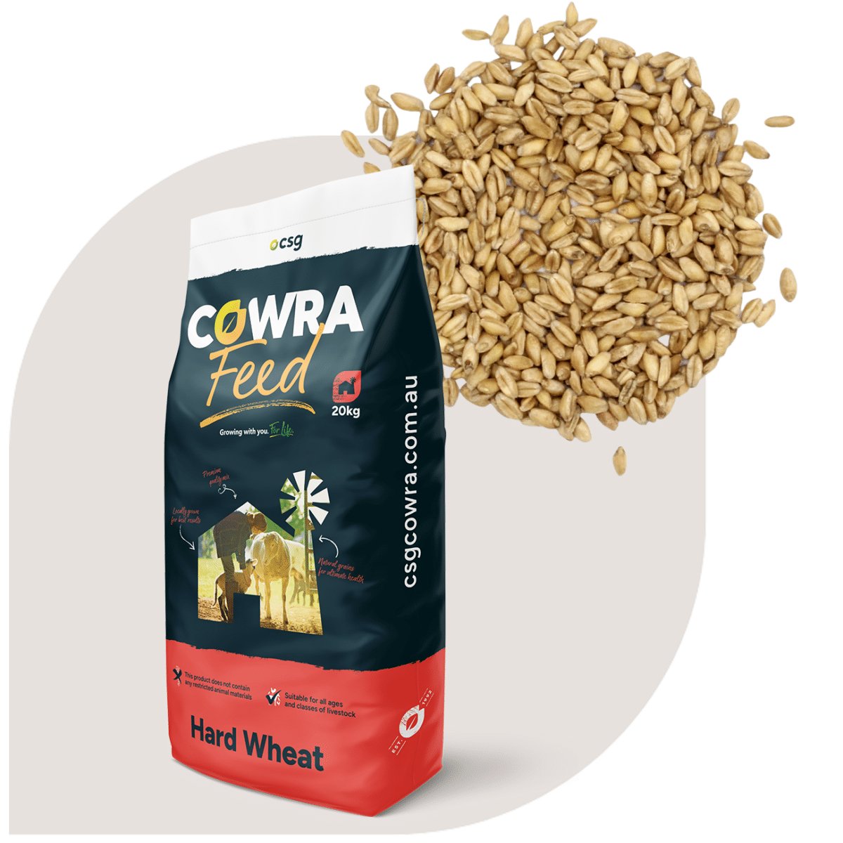 Wheat Hard 20kg Cowra - Woonona Petfood & Produce