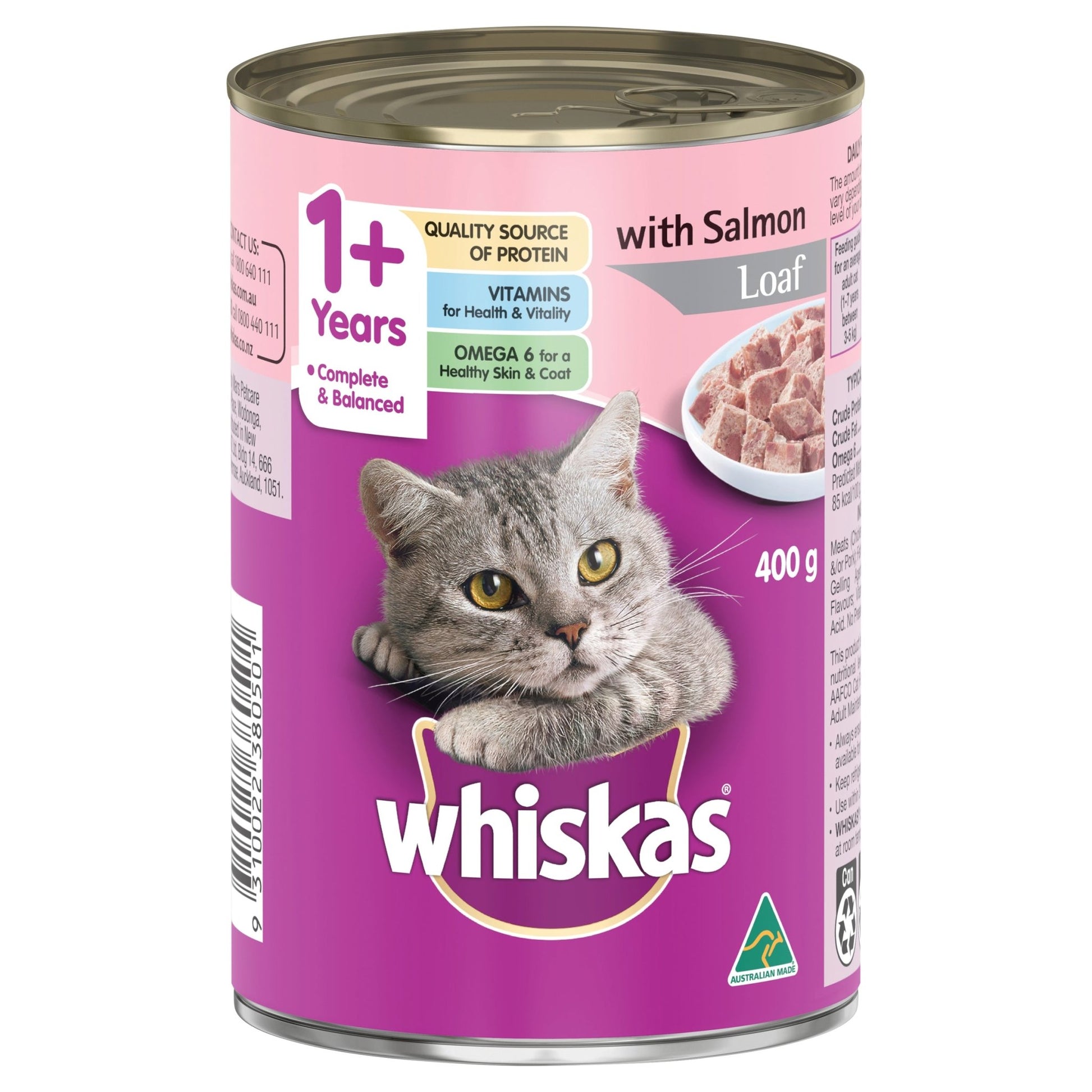 Whiskas 400g Fish With Salmon/ Chicken - Woonona Petfood & Produce