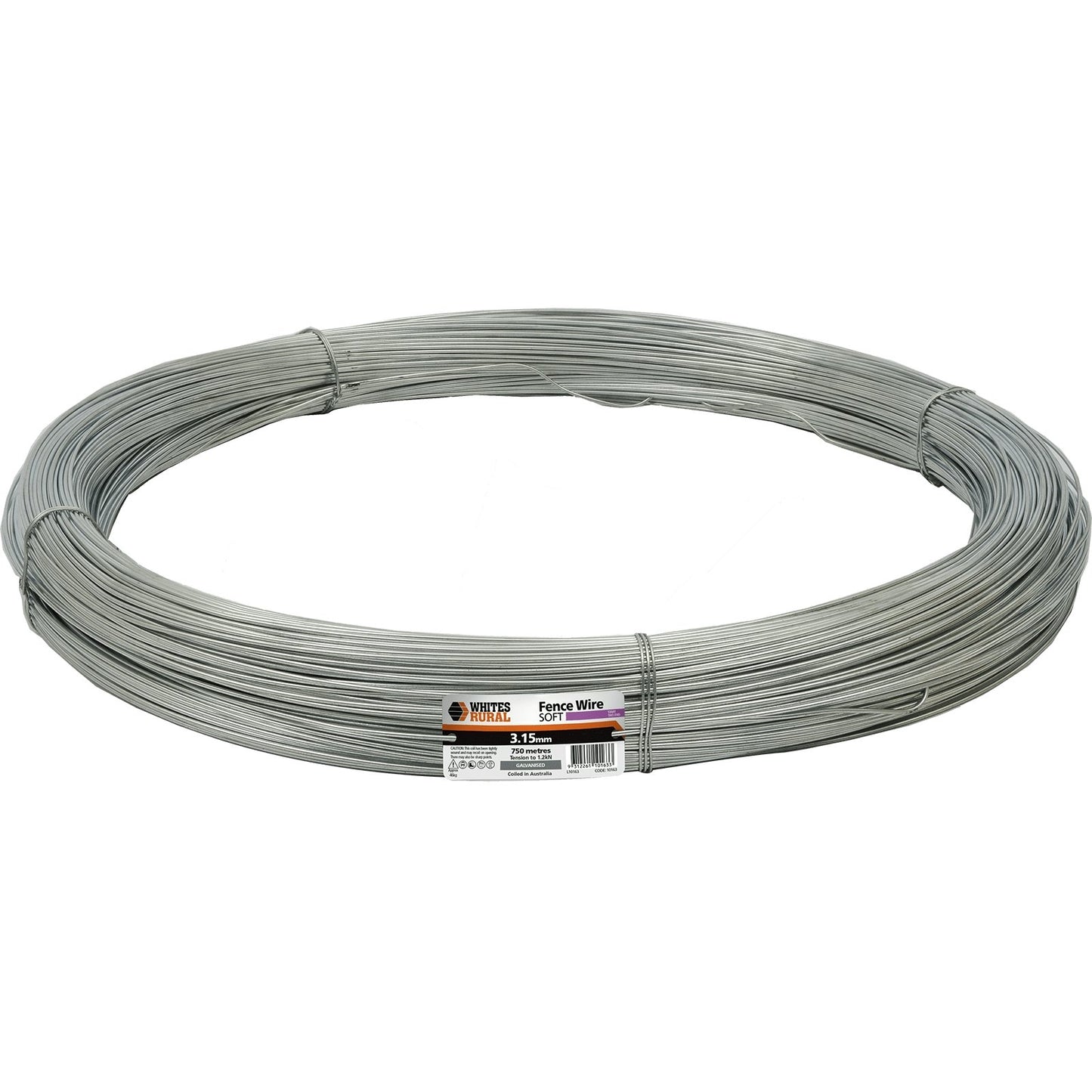 Wire 3.15mm Soft Tensile 750m Whites - Woonona Petfood & Produce