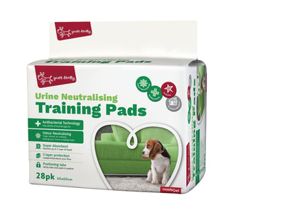 Yours Droolly Training Pads Urine Neutralising 28 Pack - Woonona Petfood & Produce