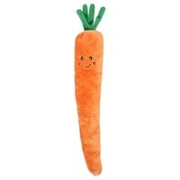 Zippy Paws Plush Squeaky Jigglerz Dog Toy Carrot - Woonona Petfood & Produce