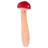 Zippy Paws Plush Squeaky Jigglerz Dog Toy Mushroom - Woonona Petfood & Produce