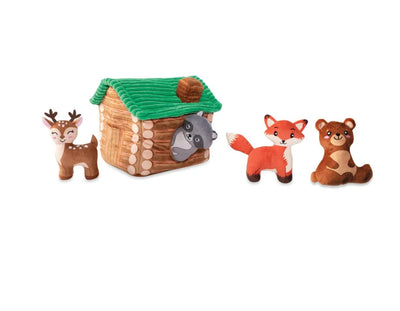 Zippy Paws Zippy Burrow Interactive Dog Toy Cabin Time - Woonona Petfood & Produce