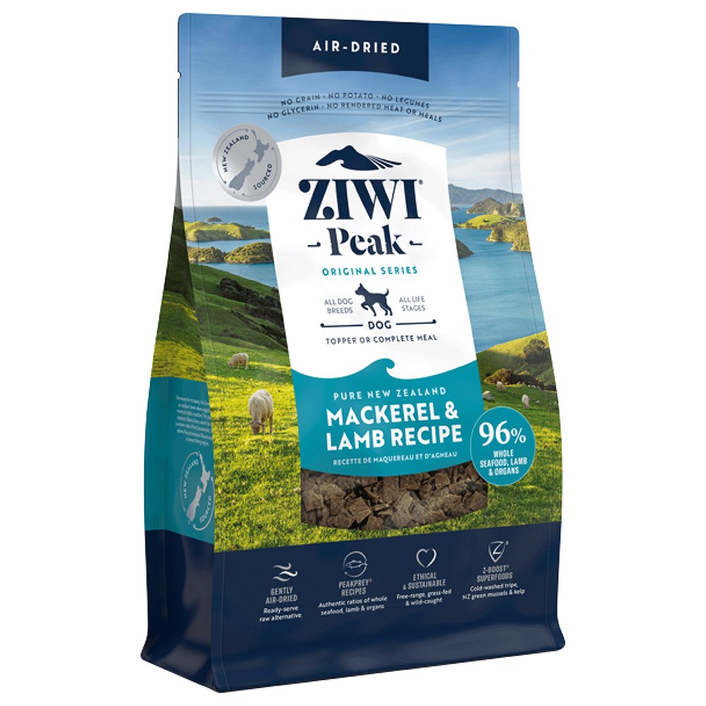 Ziwi Peak Air Dried Dry Dog Food Mackerel & Lamb - Woonona Petfood & Produce
