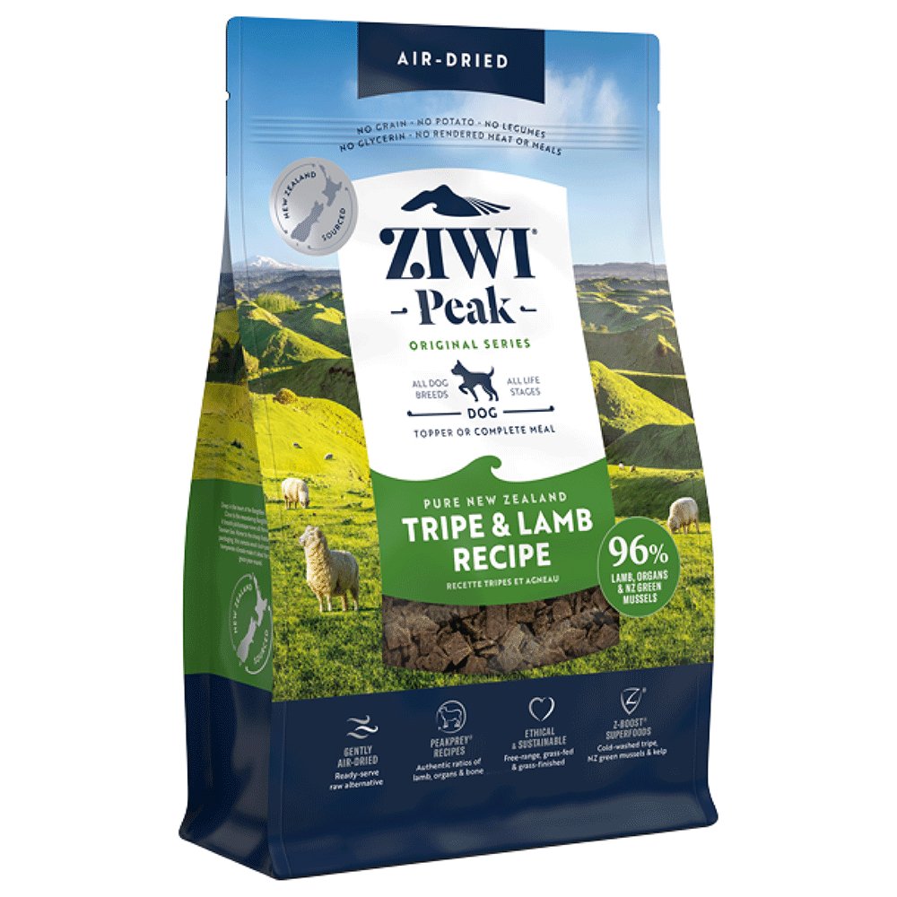 Ziwi Peak Air Dried Dry Dog Food Tripe & Lamb - Woonona Petfood & Produce