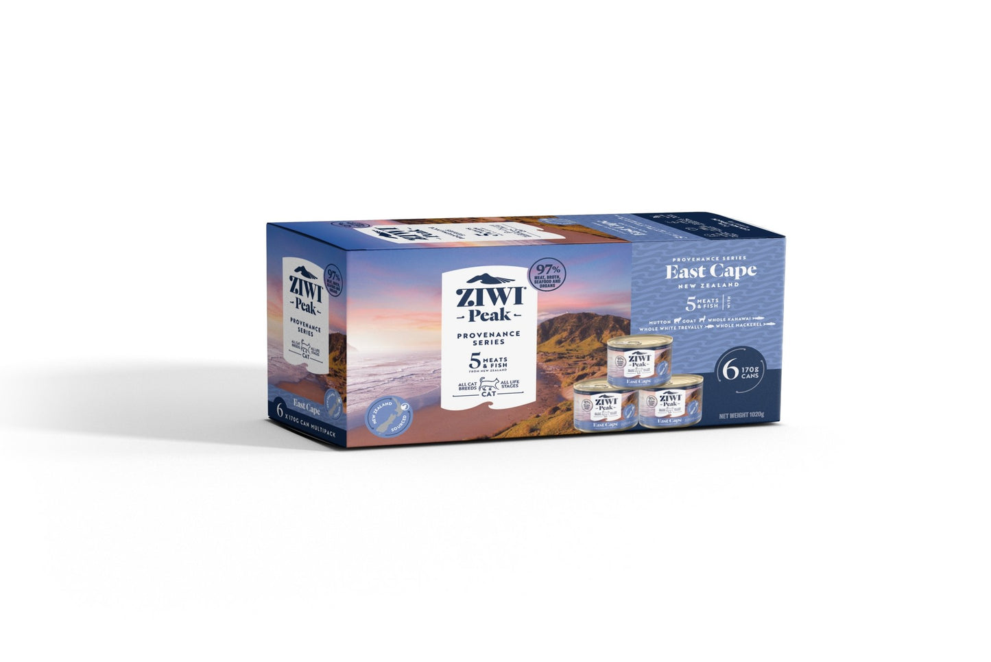 Ziwi Peak Provenance Wet Cat Food East Cape 12x170g - Woonona Petfood & Produce