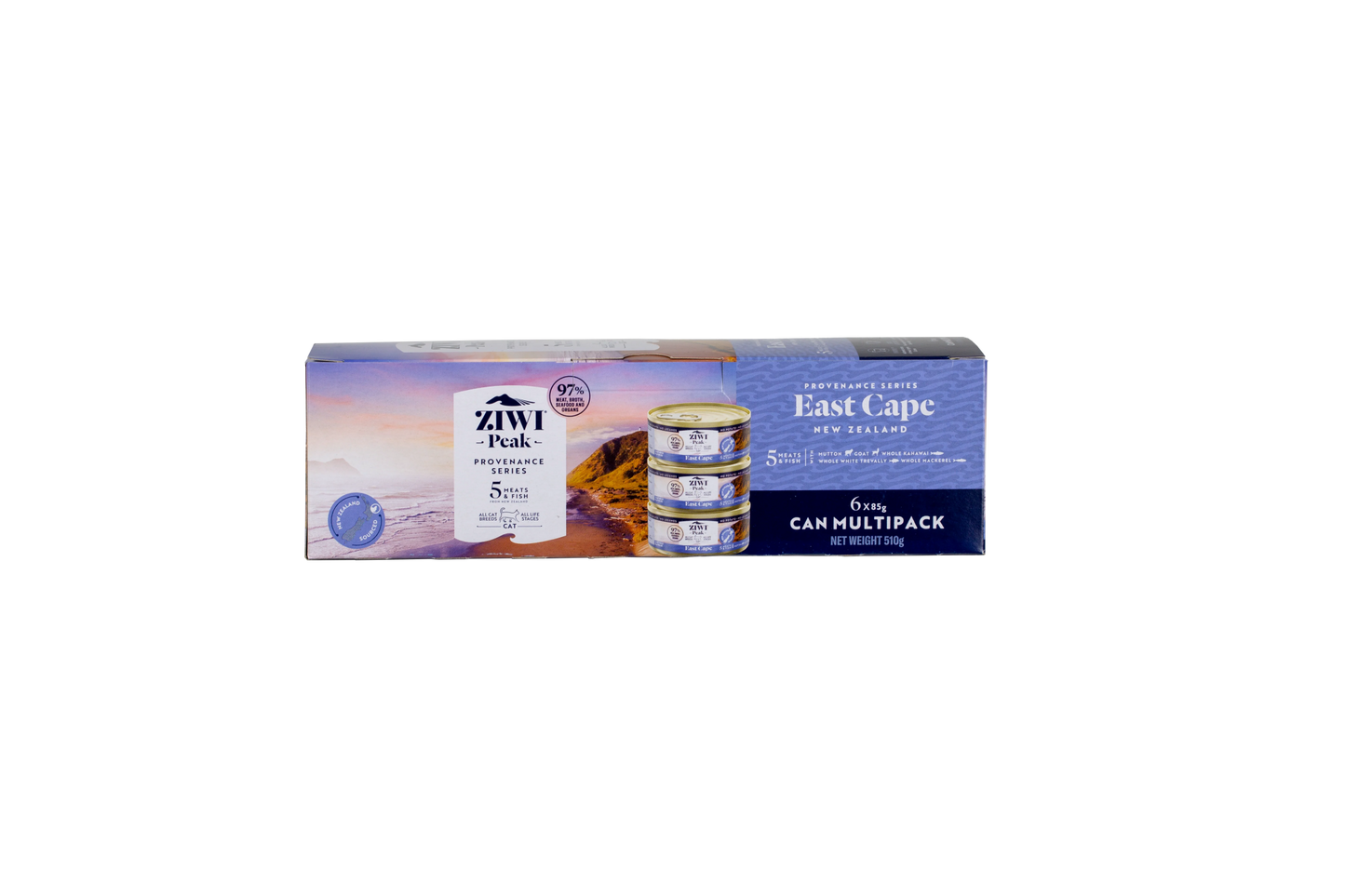 Ziwi Peak Provenance Wet Cat Food East Cape 6x85g - Woonona Petfood & Produce