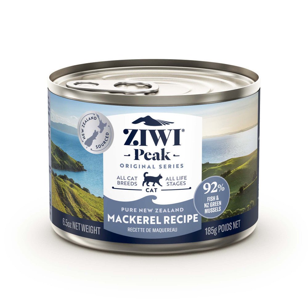 Ziwi Peak Wet Cat Food Mackerel Fish 12x185g - Woonona Petfood & Produce