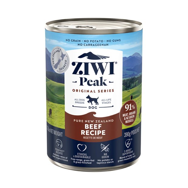 Ziwi Peak Wet Dog Food Beef 12x390g - Woonona Petfood & Produce