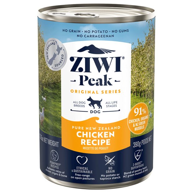 Ziwi Peak Wet Dog Food Chicken 12x390g - Woonona Petfood & Produce