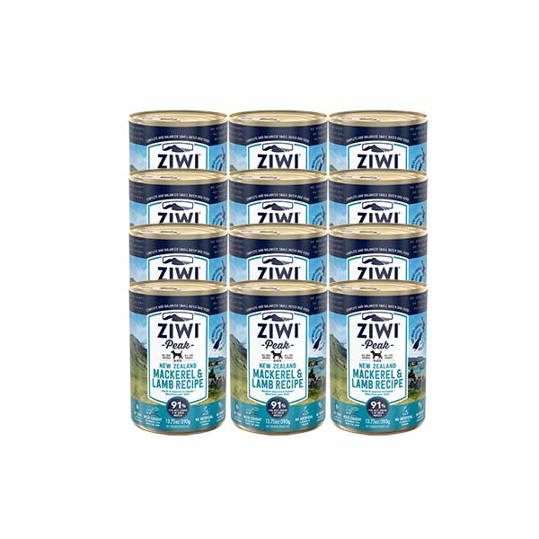 Ziwi Peak Wet Dog Food Mackerel & Lamb 12x390g - Woonona Petfood & Produce